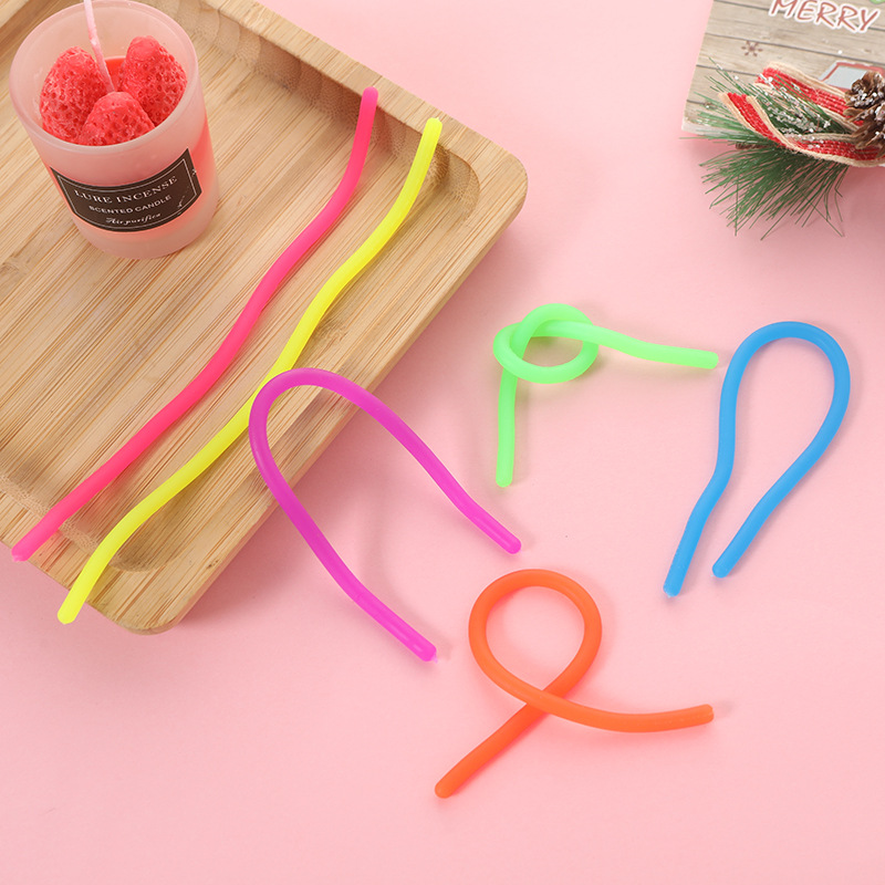 En stock nueva descompresión exótica tensión elástica fideos descompresión artefacto ventilación juguetes TPR fideos cuerda al por mayor