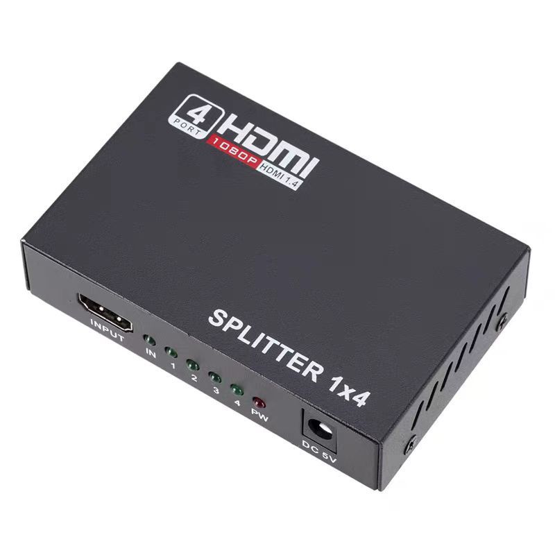 Hdmiハイビジョン分配器hdmi 1分4 hdmi一進四出分配器は4k x 2k ps4 3dをサポートしています。|undefined