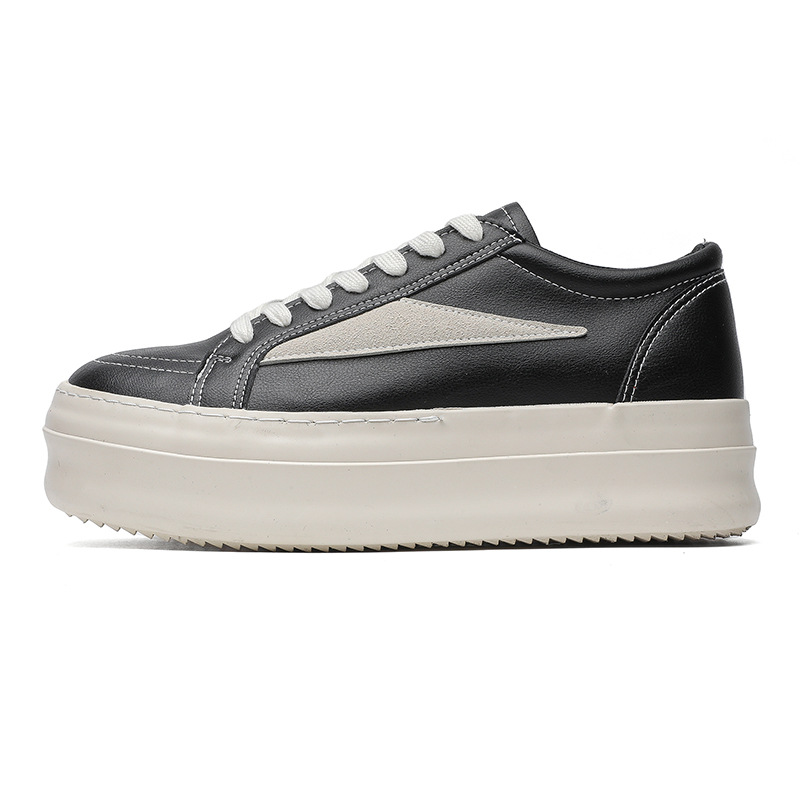 Nuevos zapatos de panel de cuero grueso de verano pareja de hombres americanos multifuncional zapatos casuales de cabeza grande aumento de altura zapatos de derby de viaje para hombres