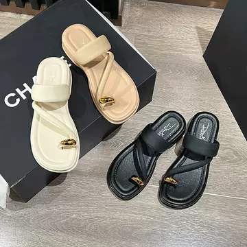 Hot selling fashion and casual fashion slippers for women's summer 2024, new comfortable thick soled sandals - ShopShipShake