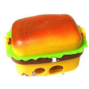 South Korea creative cute hamburger shaping pencil sharpener pencil sharpener with two pieces of rubber stationery wholesale