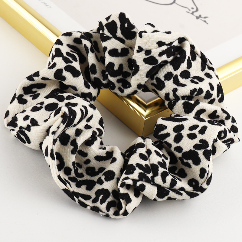 Scrunchies De Pelo Con Estampado De Leopardo Simple Retro Coreano display picture 5