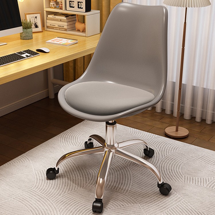 Cojín gris respaldo gris + pierna de acero