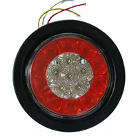 16LED резиновое кольцо Многофункциональный двухцветный круглый свет прицеп грузовик прицеп пластиковый круглый свет оптом YD-14