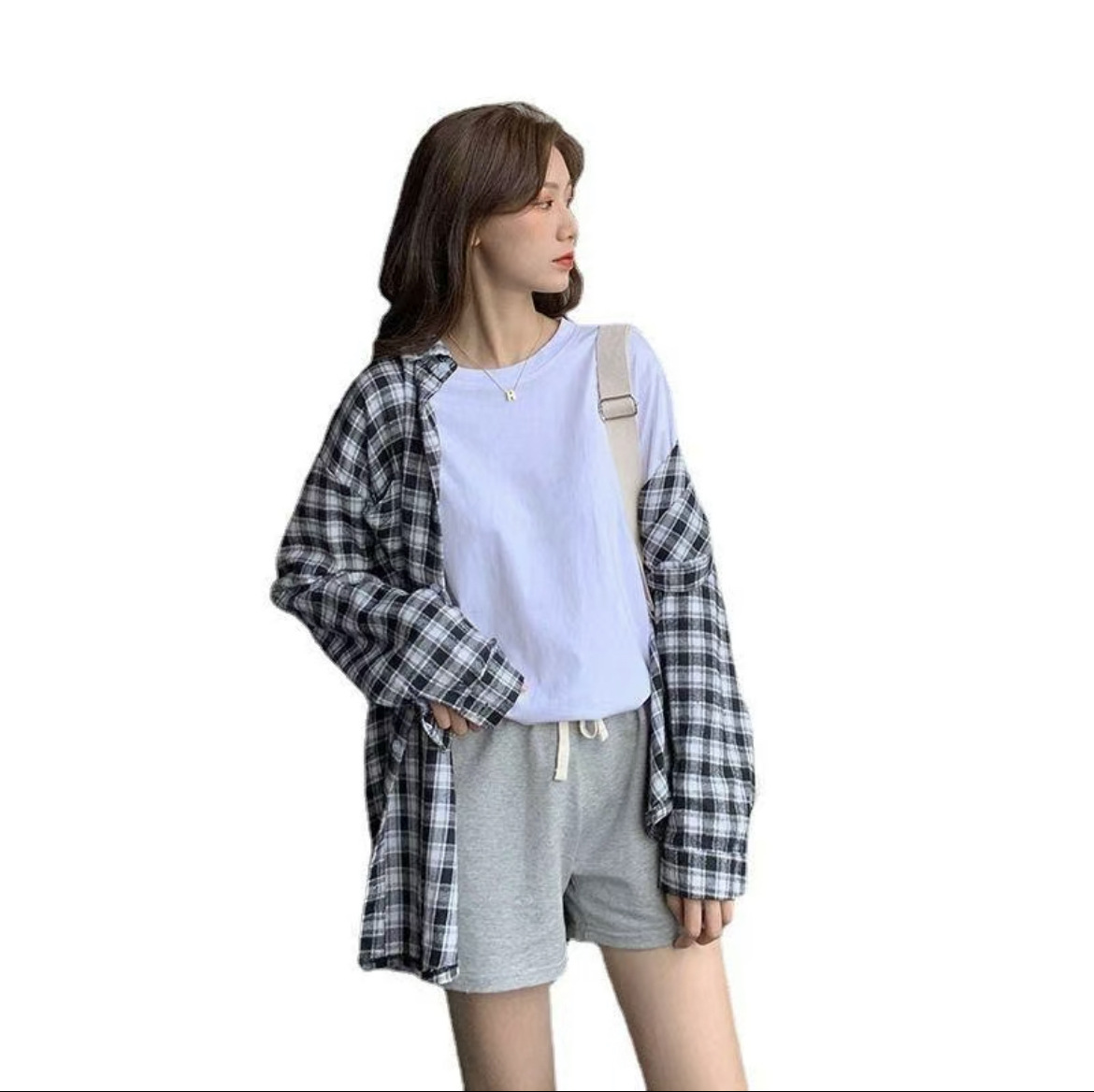 Camiseta de base de color sólido, ropa de mujer coreana, estilo extranjero, 2026 camiseta de manga larga para parejas con la misma camiseta de base fuera de la moda