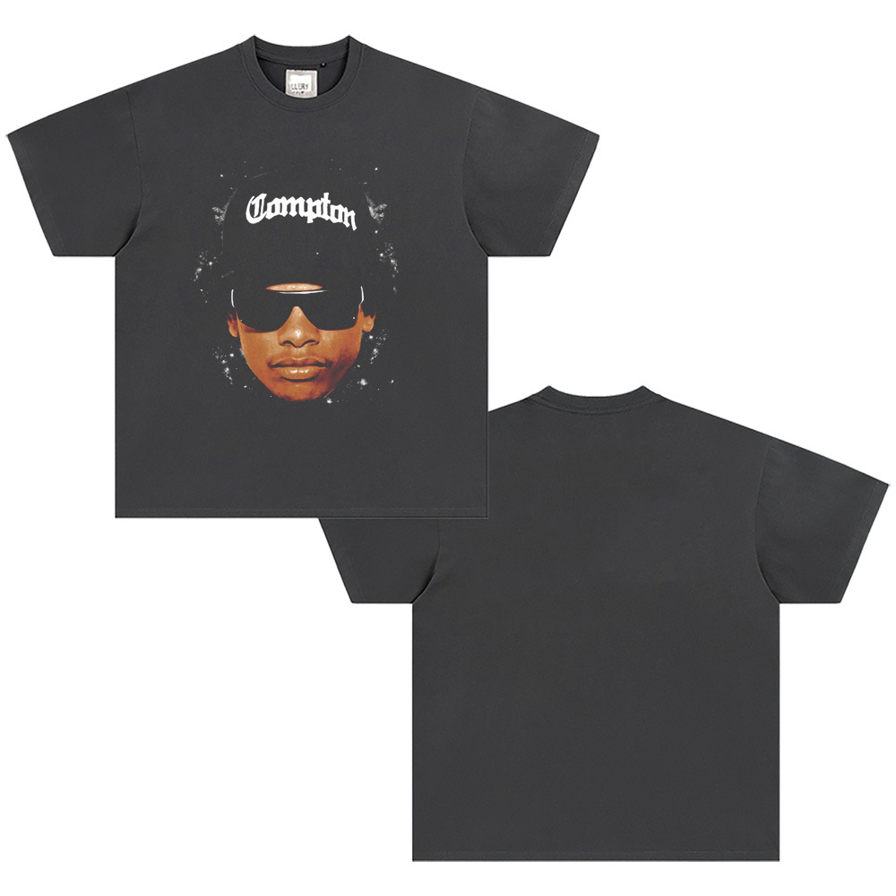 West Coast Rap N.W.A. Digital Direct Jet Washing Made Old American Retro Little Neck Camiseta image 13