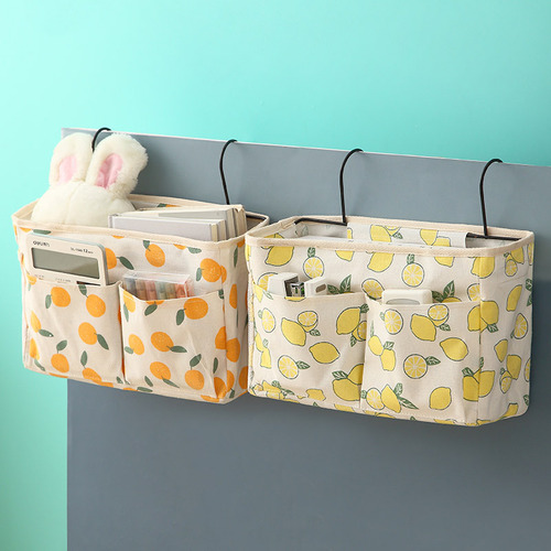 College student bedside hook-type fabric multi-functional storage bag dormitory wall-mountable storage bag hanging bag