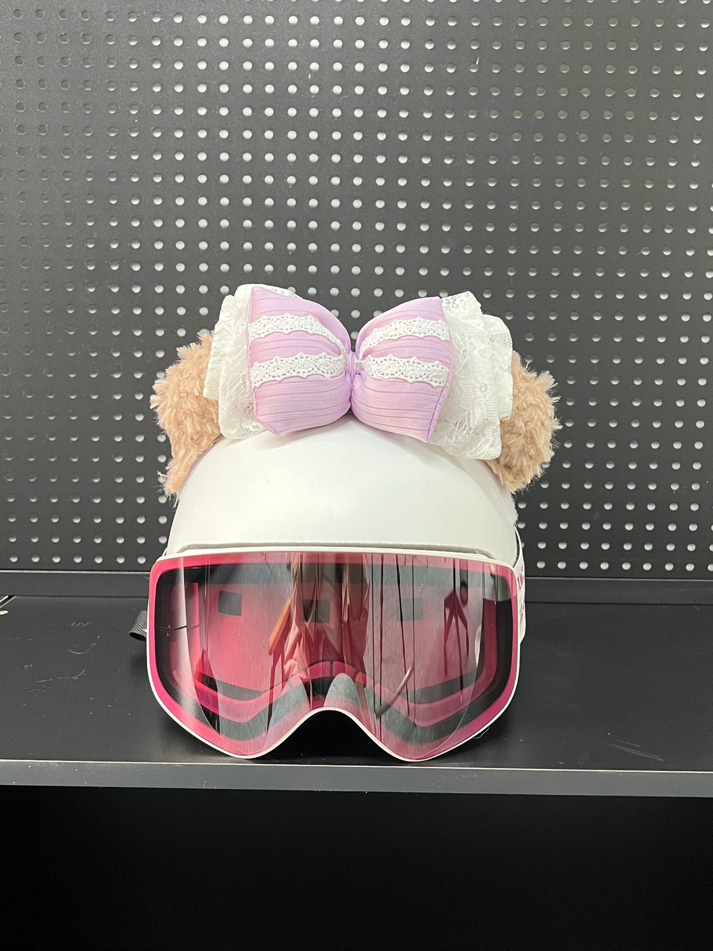 Ski Helmet Decoration Outdoor Helmet Cat Ears Heavy-Duty Bow Tie Sweet Cat Ear Helmet Cute Helmet Accessories