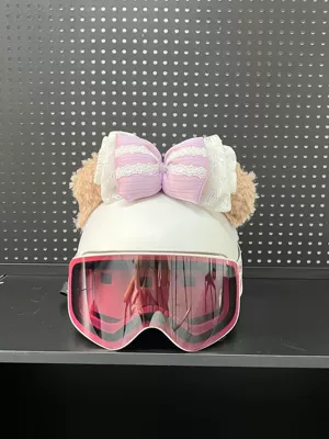 Outdoor Helmet Cat Ears Heavy-Duty: Motosiklet dəbilqələri - purple-duffy-bow