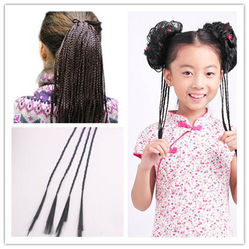 new costume wig, simulated braided hair, small braided wig, Japanese and Korean high-temperature wire hand-woven products