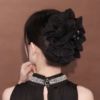 Advanced shiffon hairgrip with bow, big shark, hairpins, high-quality style