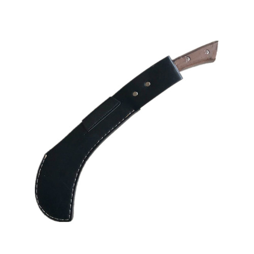 Longquan One-Piece Woodcutter's Axe, Outdoor Forest Tool, Curved Design, Flat-Headed, Sharp Stainless Steel Blade with Copper Decorations