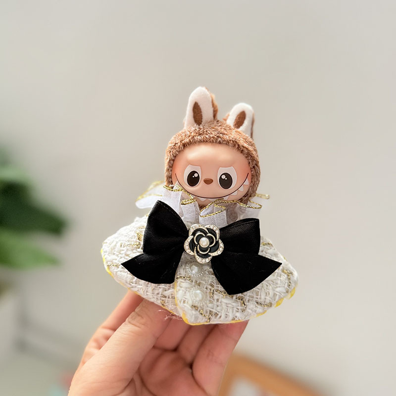 迷你版labubu4.0心底密码娃衣毛绒挂件小鼻噶衣服香奢披肩斗篷|undefined