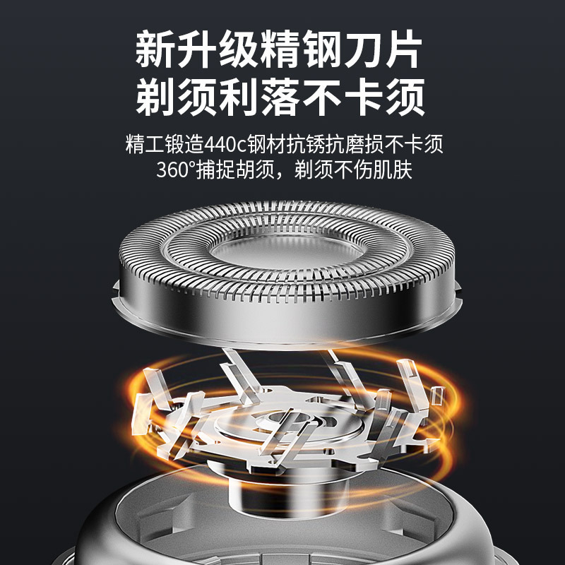 新しい電気シェーバーポータブルミニメンズひげカッターステンレス鋼防水多機能シェーバーギフト|undefined