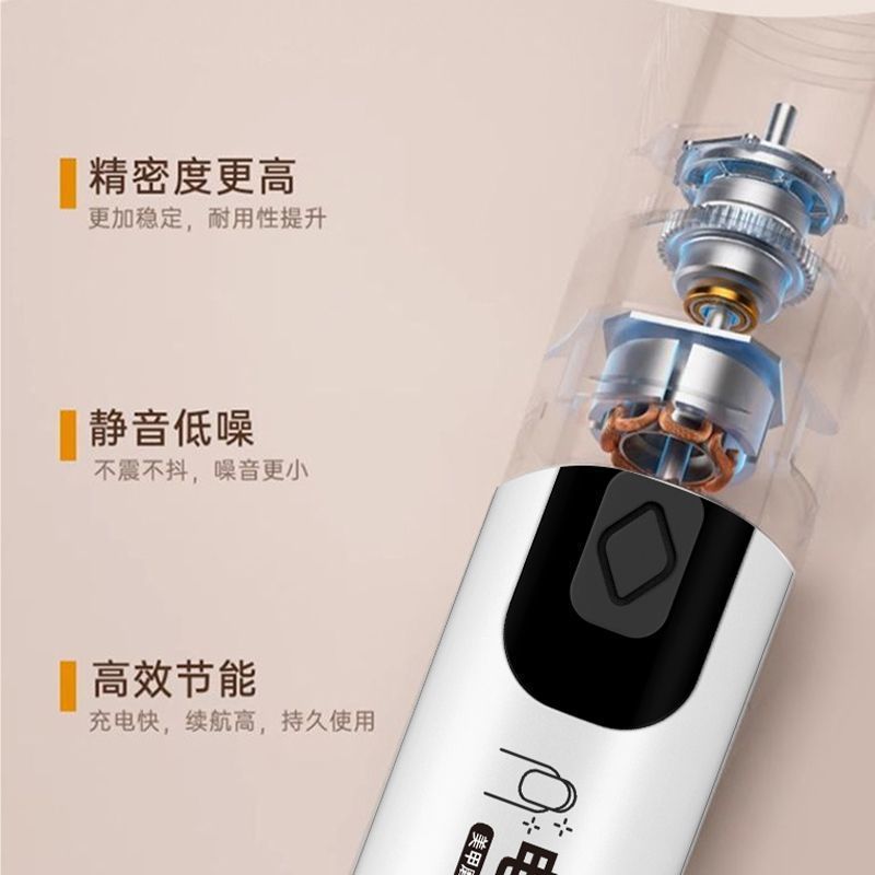 跨境电动磨甲器带美甲灯三合一打磨机抛光去死皮卸甲美甲笔修甲器|undefined