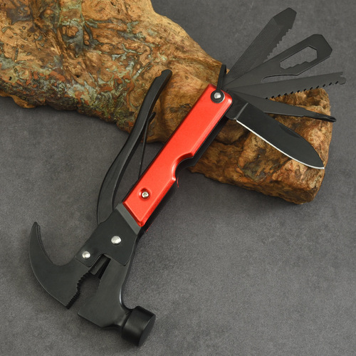 Manufacturer wholesale stainless steel multi-purpose axe hammer portable outdoor tools car rescue hammer window-breaking hammer