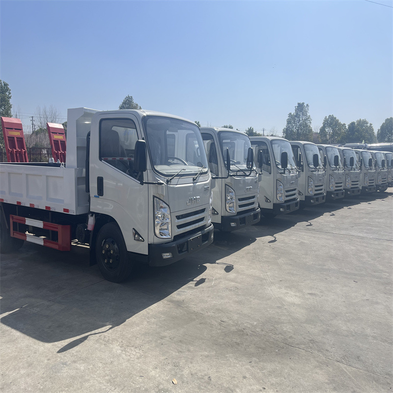 Export 3-5 Tons Dump Truck Jmc Jmc Double Row Truck Isuzu Right-Hand Drive Truck Engineering Vehicle Dump Truck