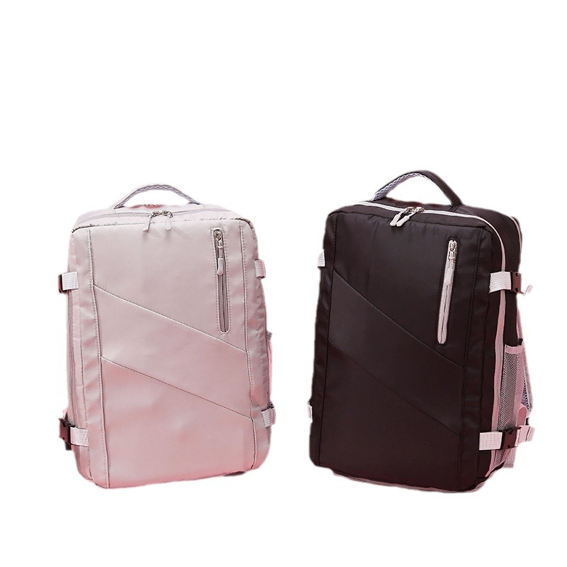 Bolsa de computadora de negocios expandible con barra de tracción, mochila de viaje de gran capacidad, mochila multifuncional para viajes de negocios cortos