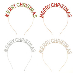 New European and American-style fashion letter headwear hair accessories: Merry Christmas Christmas hairband, New Year headband