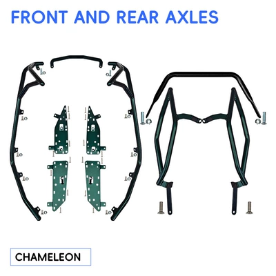 Motorcycle bumper – tail rack protection modification parts - chameleonenhanced-front-and-rear-bumpers-with-free-footrests