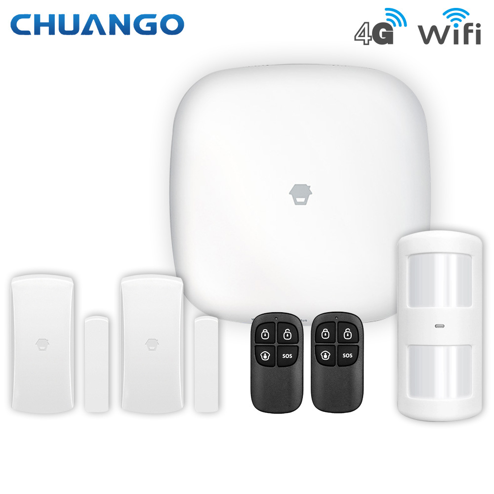 厂家直销WiFi智能无线GSM报警器4G全网通家用智能报警器LET-400