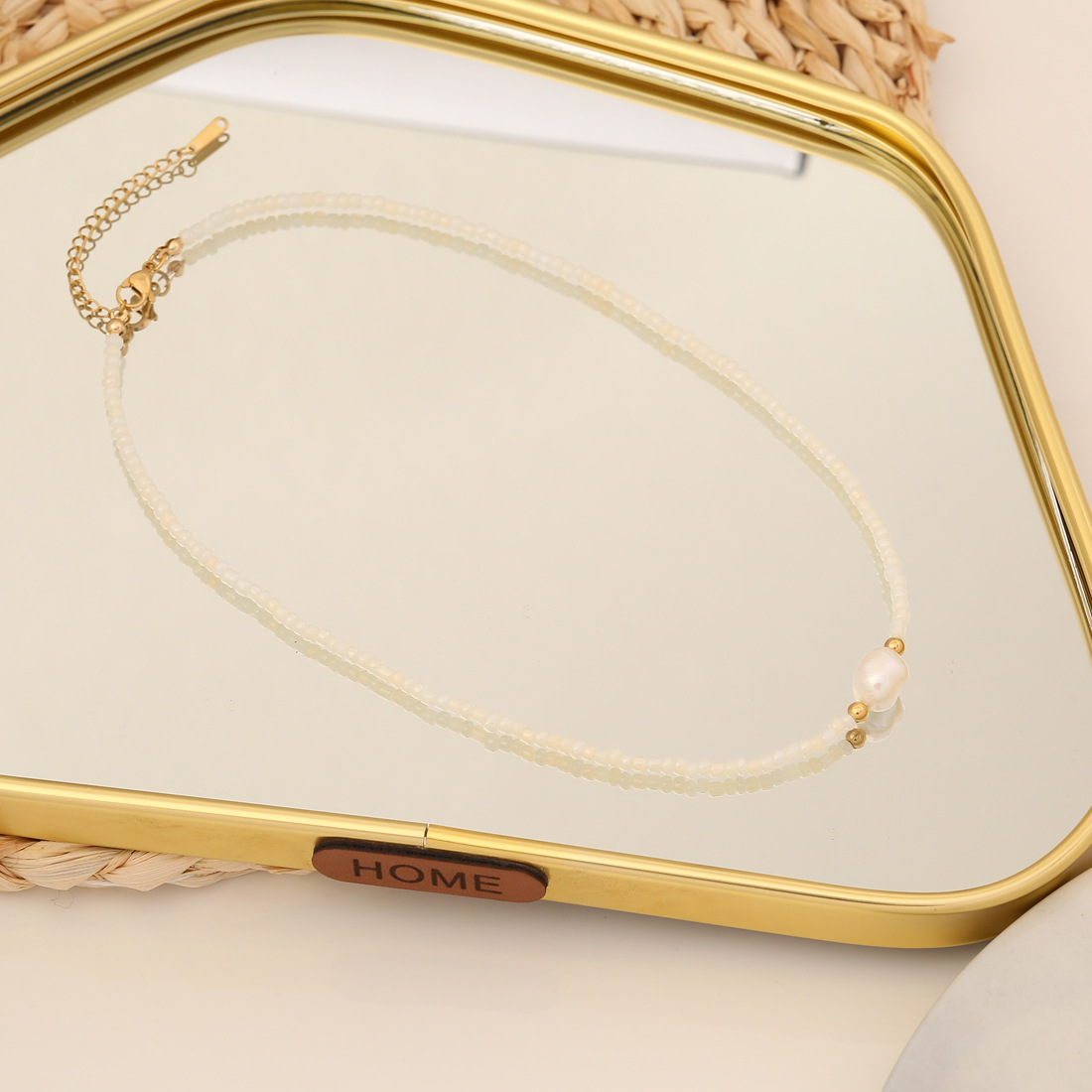 Fashion Round Beaded Womenu0027S Necklace 1 Piece