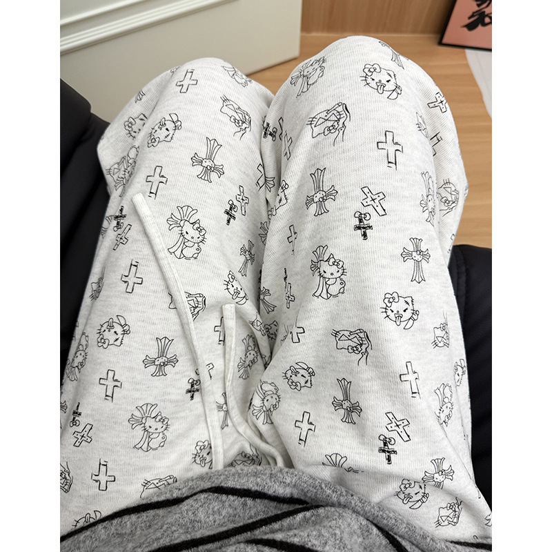 Gray Kt Glutinous Rice Pants Women 2025 Spring and Autumn New Petite Casual Drape Lazy Style Loose Wide-Leg Pants Gray Kt Glutinous Rice Pants Women 2025 Spring and Autumn New Petite Casual Drape Lazy Style Loose Wide-Leg Pants