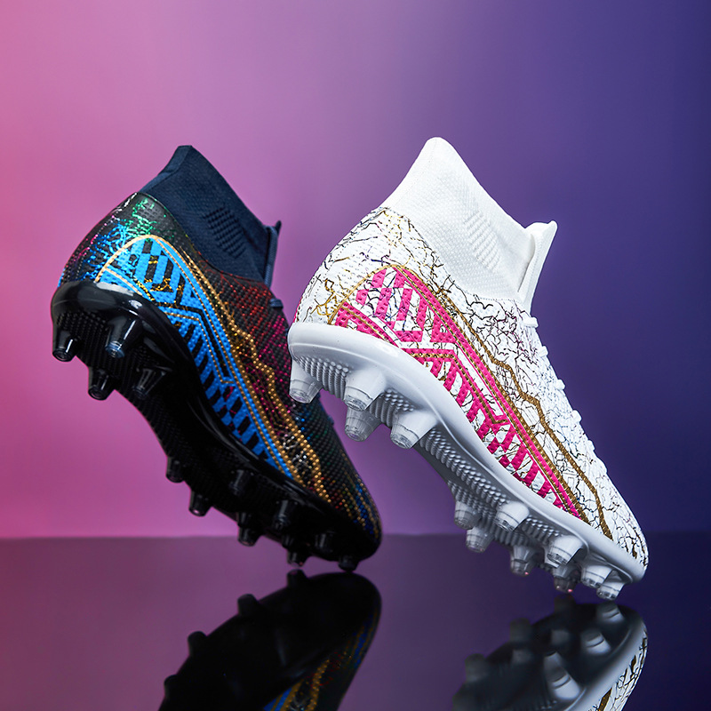 ShoeGlobe Cross-Border Mandarin Duck Football Men's Broken AG Long Nails Youth Children's Sports Boys' Elementary School Training_voghion.com