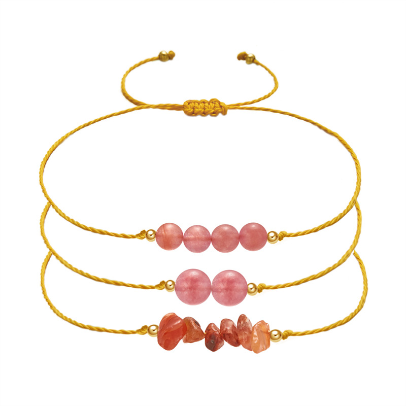 12g Weight Bracelets Classification 1 Set Quantity Daily Occasion natural stone Material Geometric Pattern Unisex Gender Beaded, Braid Design Simple Style Style Simple Style Geometric Natural Stone Bracelets In Bulk 20