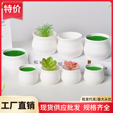 仿真泡沫植绒小花盆迷你小号创意仿真盆栽家居绿植装饰塑料工艺品