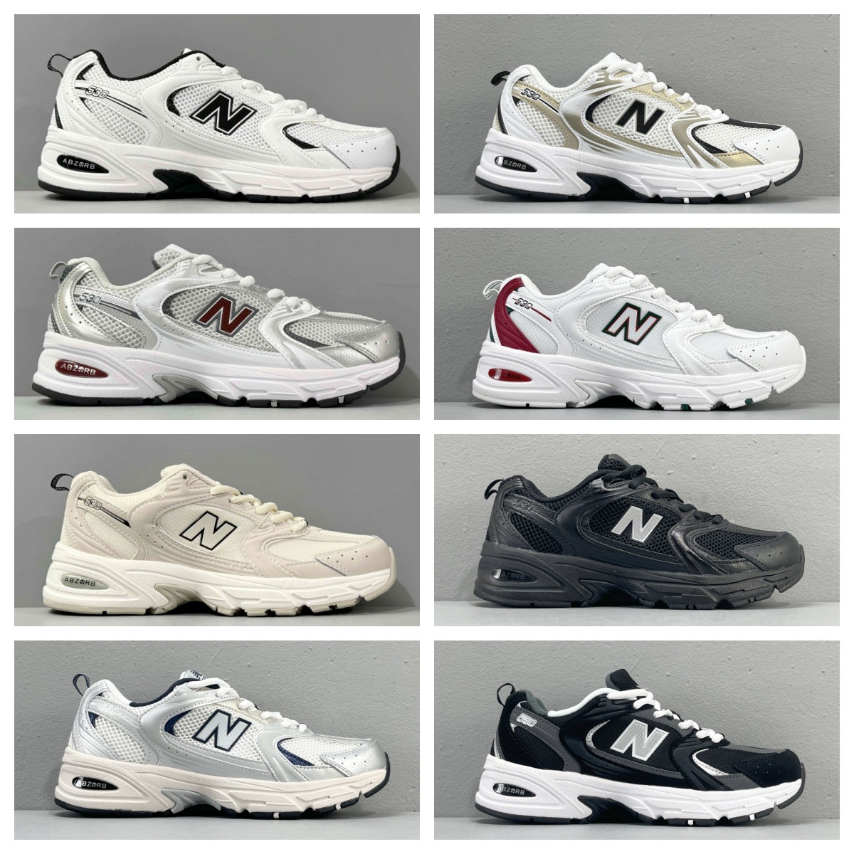 Putian Pure Original Cross-Border Nb530 Couple Casual Breathable Dad Shoes Men's and Women's Low-Top Outdoor Sports Running Shoes