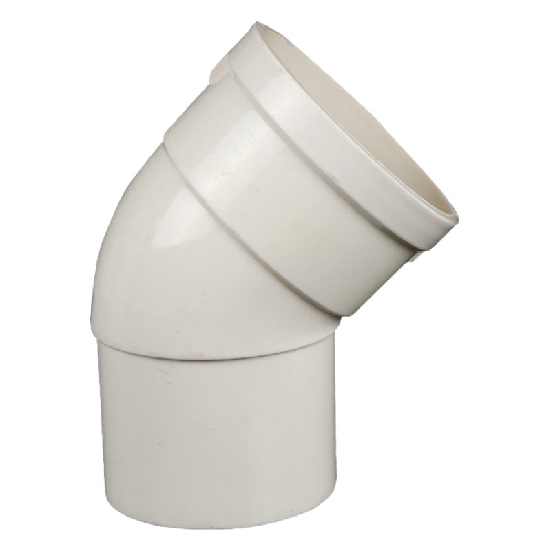 PVC cuello recto curva 45 grados codo interior 50-200 drenaje cuello recto Accesorios codo retráctil