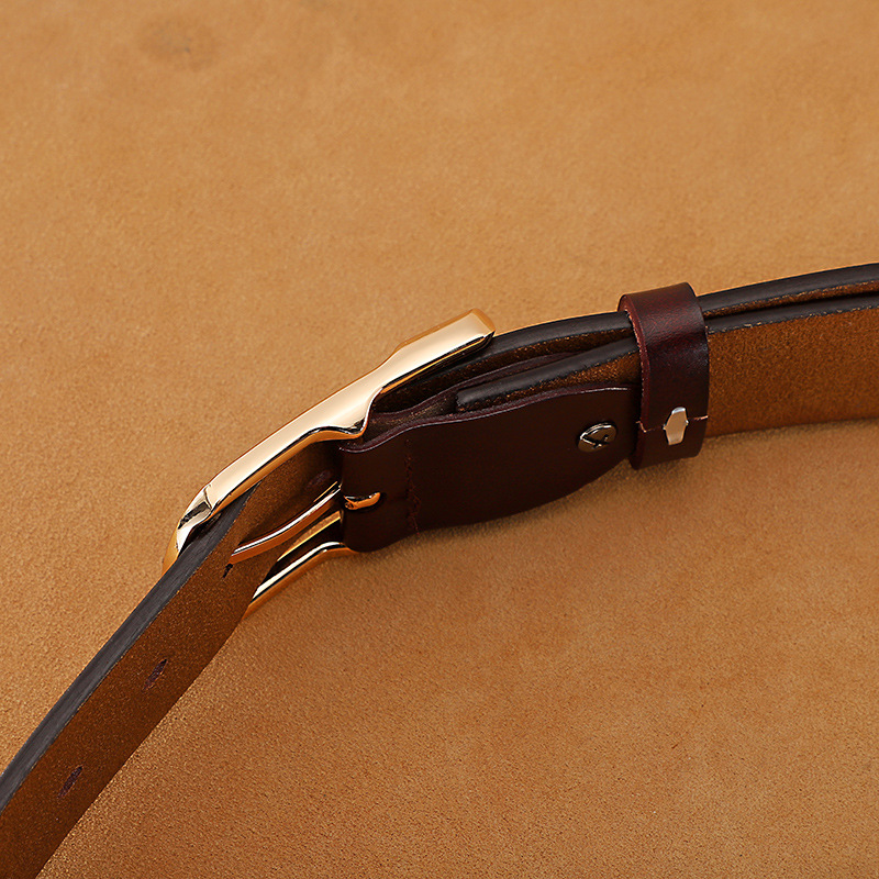 Cintura da uomo per tutti i bovini, allungata, casual, in doppia pelle, con fibbia ad ago vintage, in pelle da uomo_voghion.com