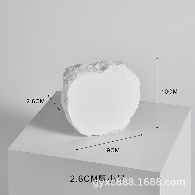 Estilo nórdico blanco irregular yeso fotografía decoración props joyería al por mayor producto de la joyería fotografía de fondo