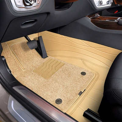 Car Seat Cover for All Seasons Modelə uyğun (Original) oturacaq örtükləri - beige-360-soft-foot-pads-customized-car