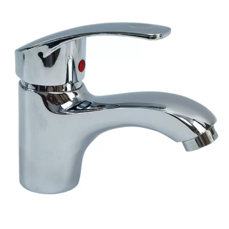 Grifo de Lavabo Monoperforación de Aleación de Zinc, Agua Fría y Caliente, para Lavamanos image 6