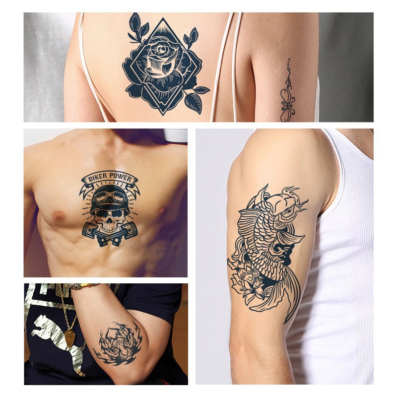 Tatuaje Temporal de Hierbas de Papel de Transferencia de Agua, Impermeable, Semipermanente image 8