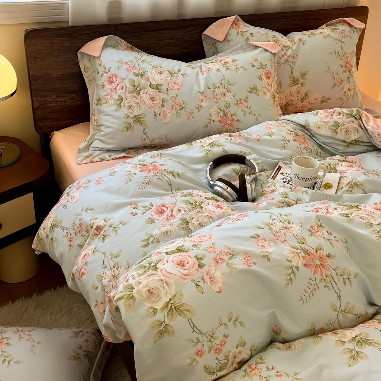 Nantong Manufacturer's New Thickened Cotton Brushed Four-Piece Set of Pure Cotton Bed Sheetss and Quilt Covers Winter Bedding Wholesale