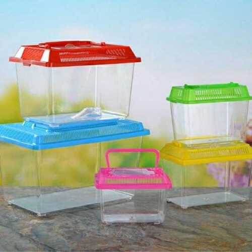 Mini Portable Pet Box Aquarium Plastic Tank Fish Bottle Turtle Tank Turtle Box Goldfish Tank Wholesale