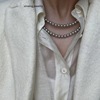 Crystal from pearl, fashionable necklace, light luxury style