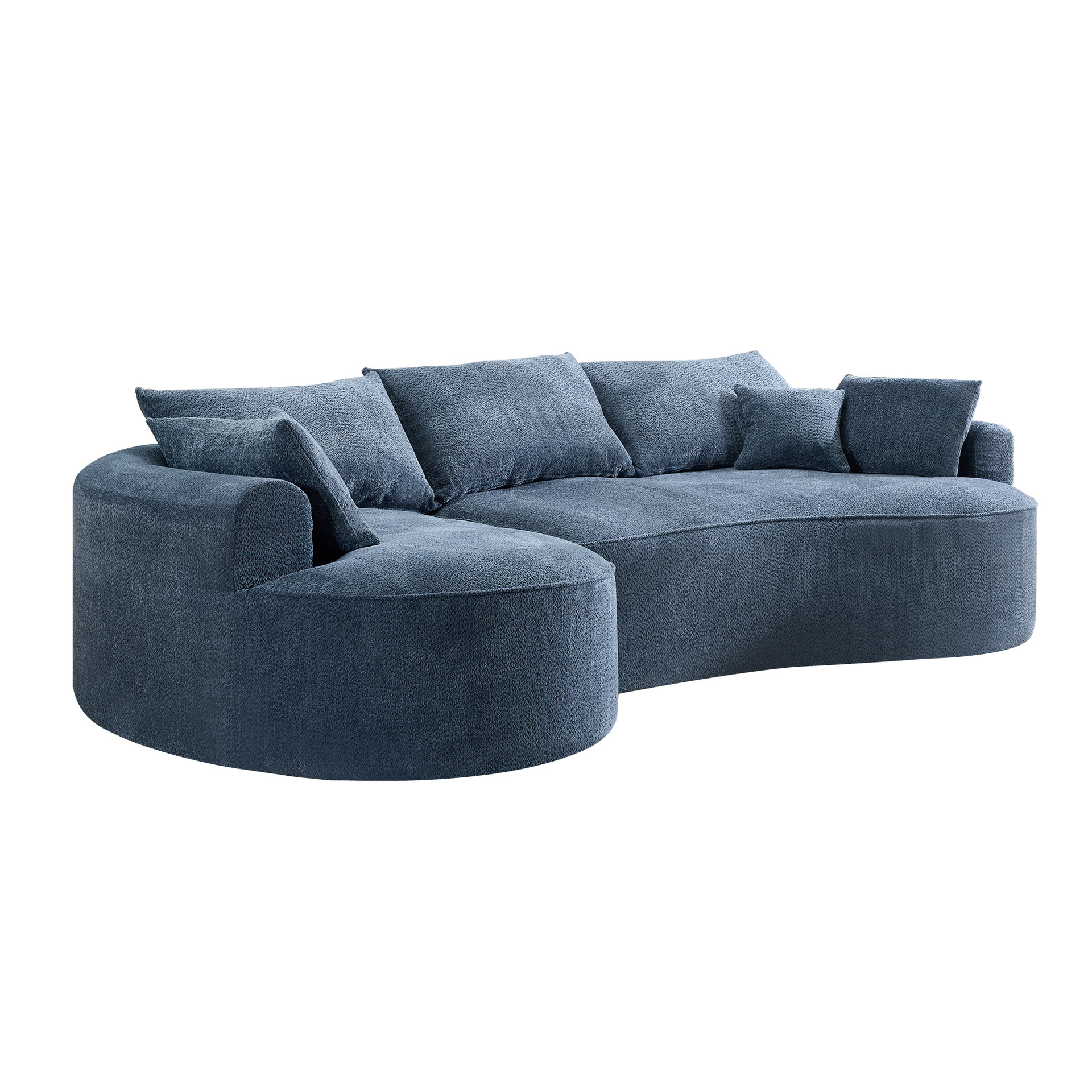 Sofá de compresión transfronteriza, sofá combinado con módulo de arco Schneider, sin ensamblaje, sofá de media luna con asiento profundo