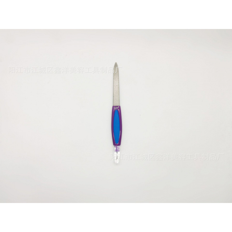 Archivo de uñas de dos cabezas herramientas de manicure de acero inoxidable archivo de uñas de fricción de uñas archivos de manicure al por mayor