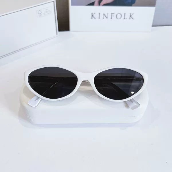 White frame black gray film