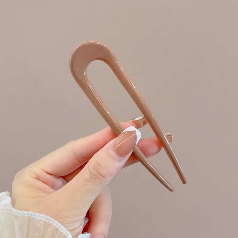 Perezoso updo artefacto cabeza de bola hembra insertar peine del pelo horquilla inversa insertar en forma de U horquilla estilo profesional accesorios para el cabello tocado