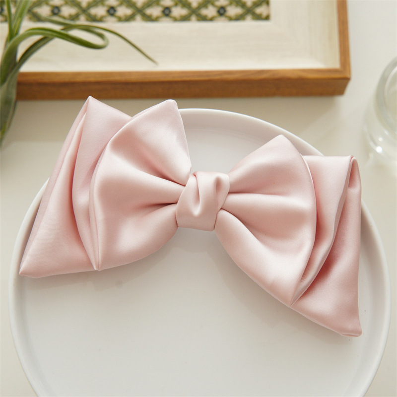 Women's Cute Sweet Bow Knot Satin Hair Clip display picture 3