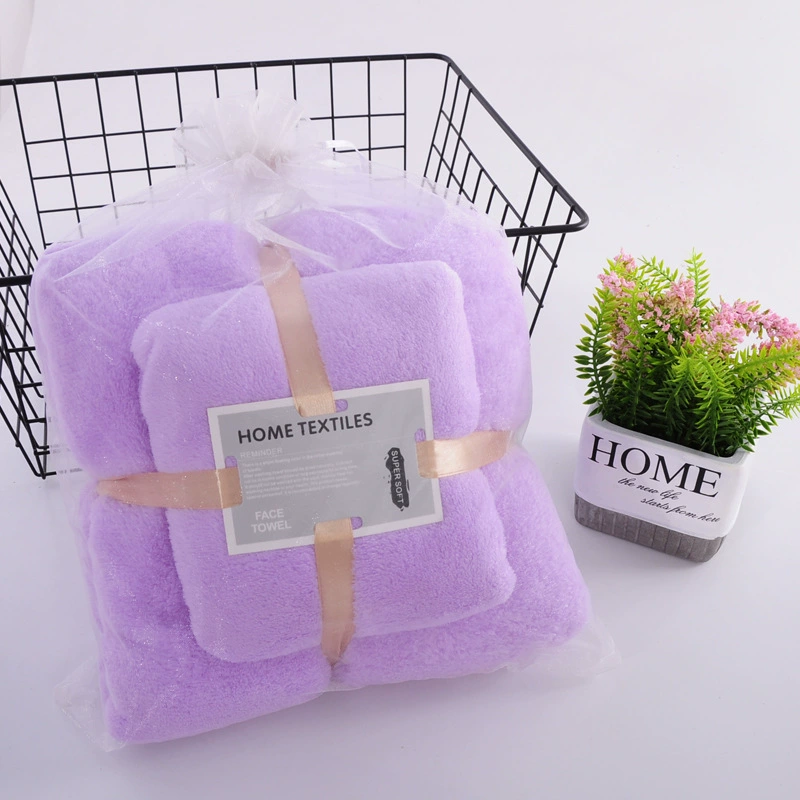 Coral set, soft dry bath towel for children and adults for home use, wholesale, Birthday gift