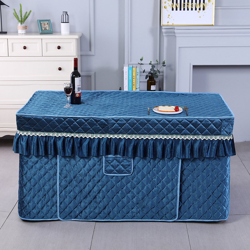 冬季加厚电暖炉烤火罩长方形茶几桌套电烤炉罩子电暖桌罩烤火桌布