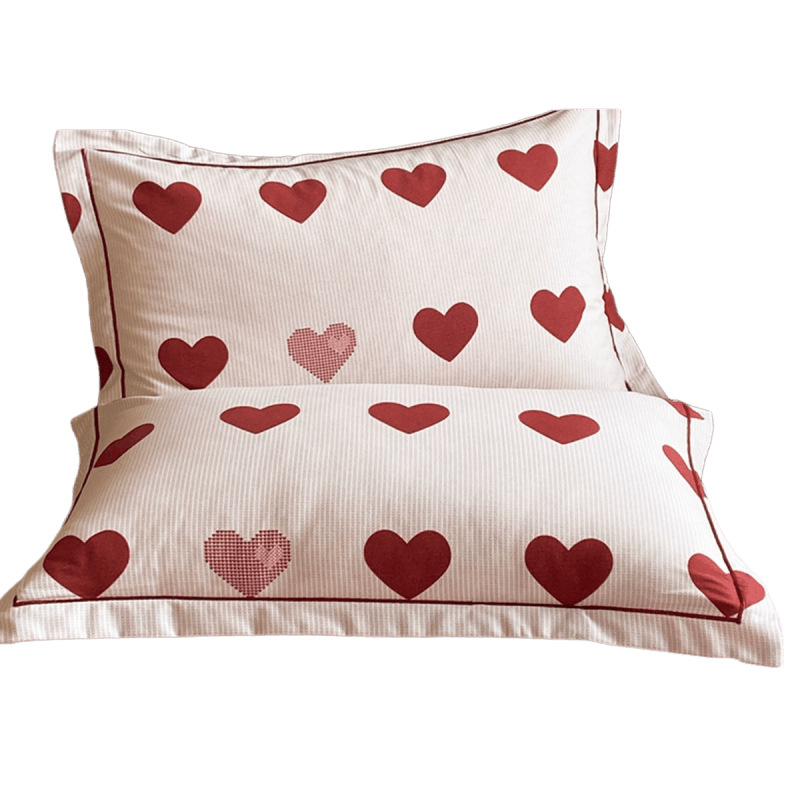 Fundas de almohada cepilladas de algodón, un par de fundas de almohada de algodón, fundas de almohada para dormir, fundas de revestimiento, dormitorios de estudiantes individuales
