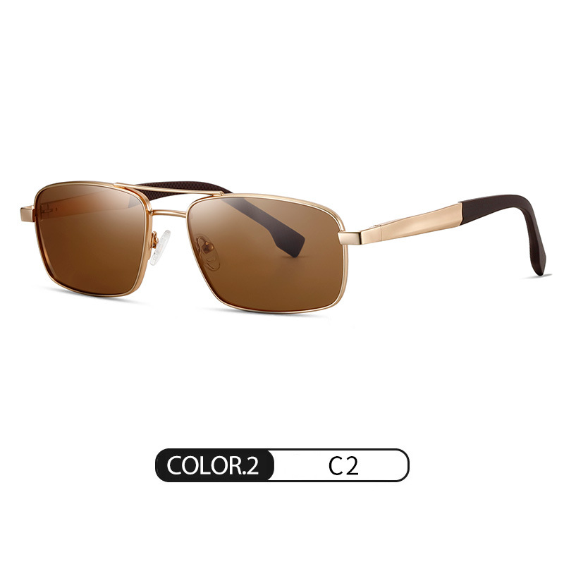 Nuevo polarizador para hombre S15104 moda marco cuadrado tiro callejero gafas de sol al aire libre antideslizantes cubierta de pie gafas de sol