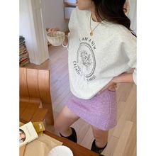 3th Morning 韩系钉珠蕾丝蝴蝶结设计感圆领宽松卫衣ZY3374